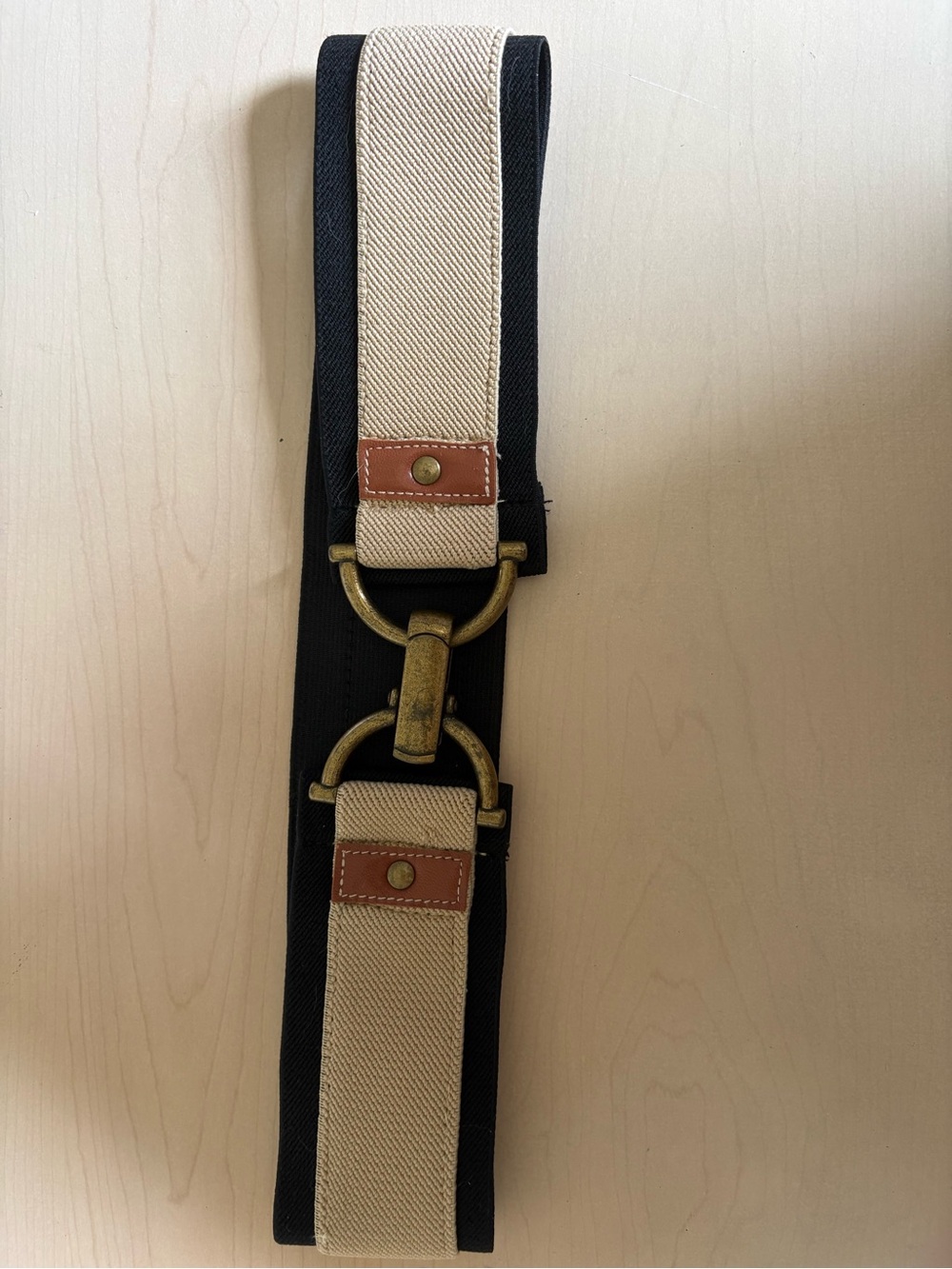 Canvas Waist Belt with Brass Hardware